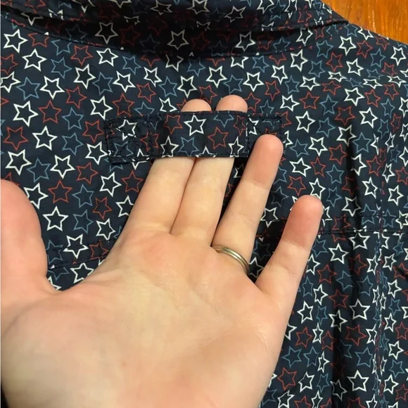 DULUTH TRADING CO. Men’s Star Patterned Shirt Short Sleeve Button Down Size 2XL - Picture 5 of 5